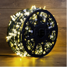 Гирлянда "LED Clip Light" 12V шаг 150 мм ТЕПЛО-белый Flashing (белый) с трансформатором